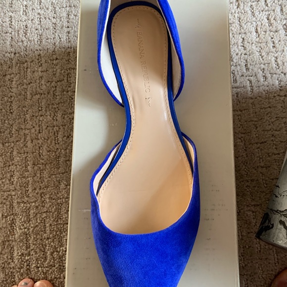 Banana republic Alani flats. Blue suede 8.5 - Picture 3 of 7